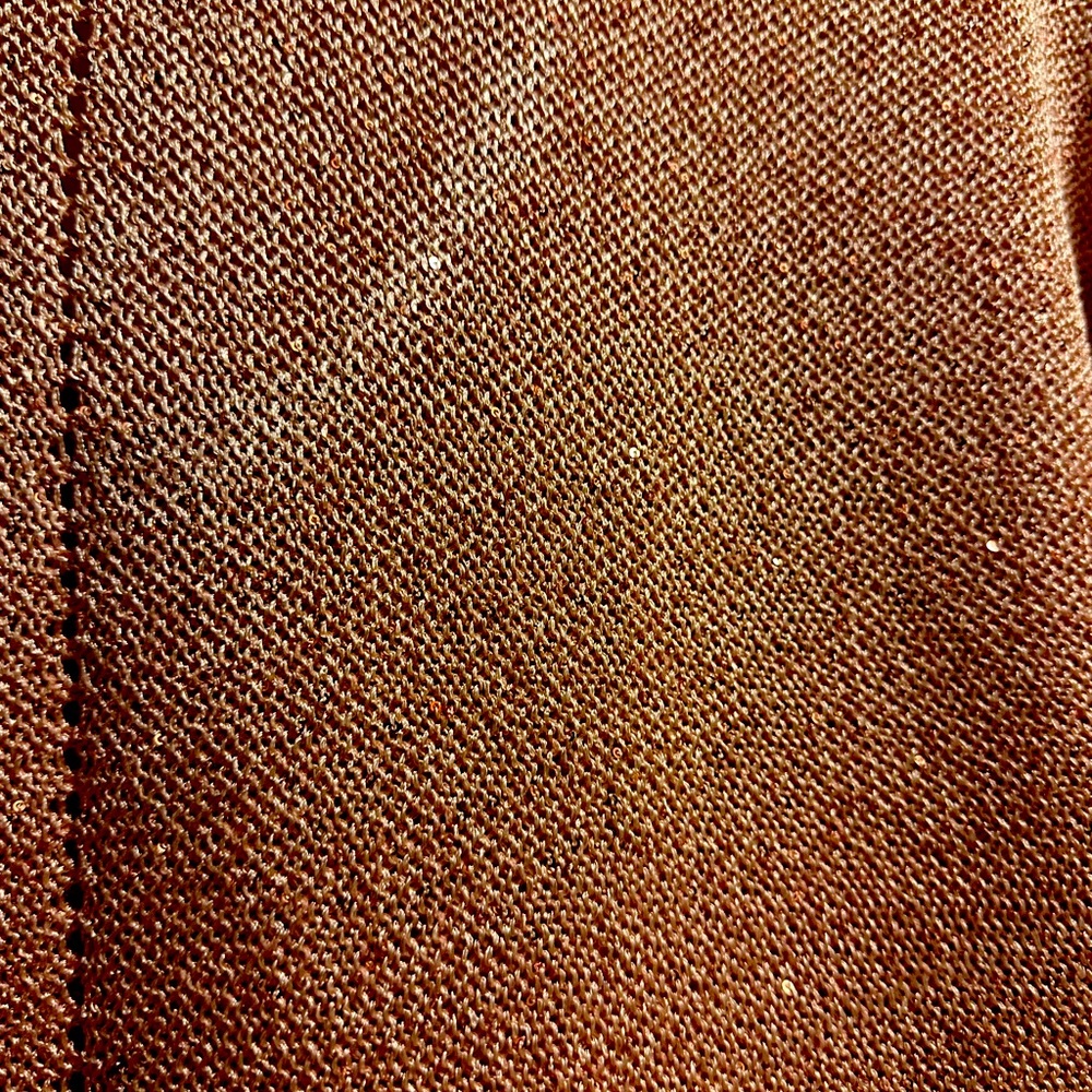 Sequin hip length sweater